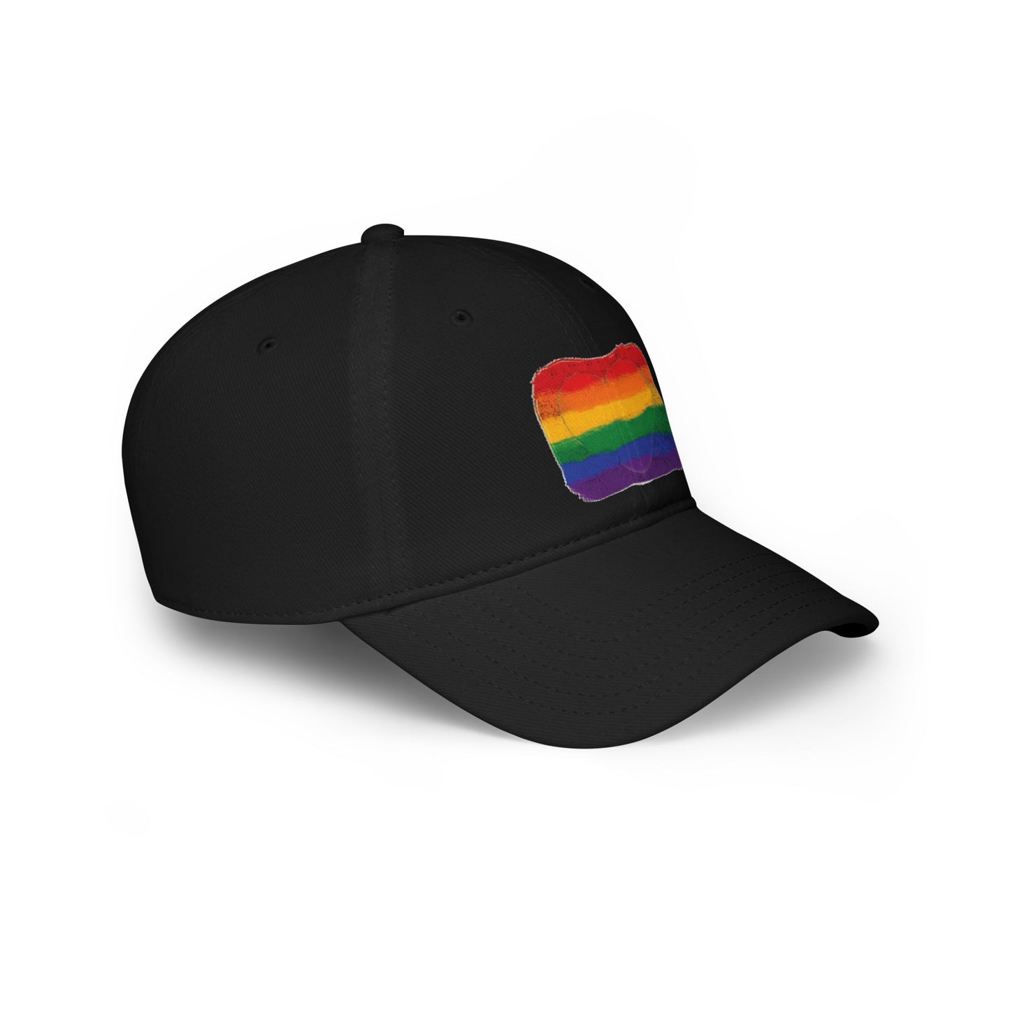 Pride Heart - Classic Pride Colours, Low Profile Baseball Cap