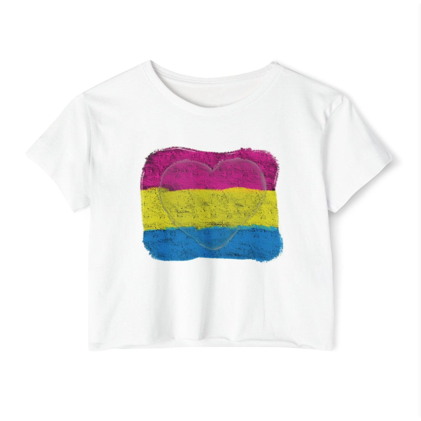 Heart - Pan Pride, Crop Top