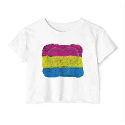 Heart - Pan Pride, Crop Top