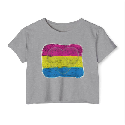 Heart - Pan Pride, Crop Top