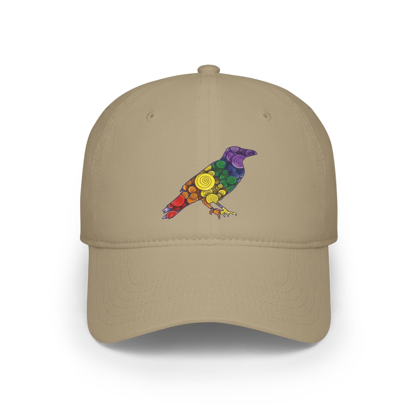 Spiral Crow - Classic Pride Colours, Low Profile Baseball Cap