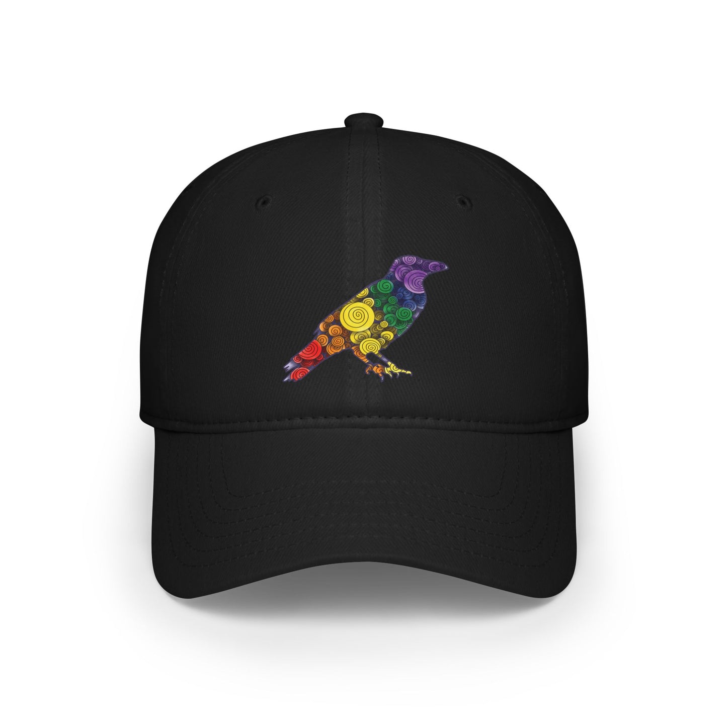 Spiral Crow - Classic Pride Colours, Low Profile Baseball Cap