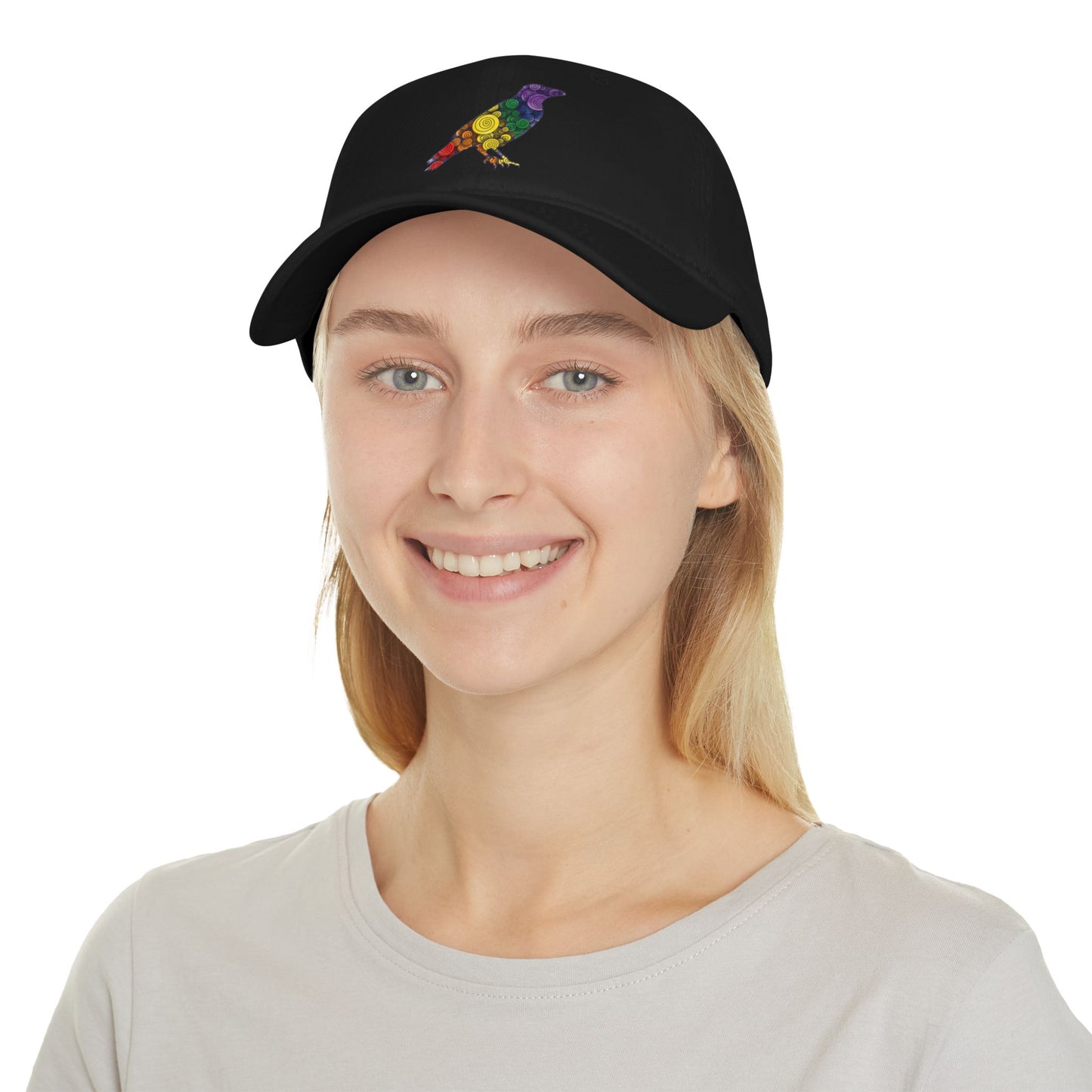 Spiral Crow - Classic Pride Colours, Low Profile Baseball Cap