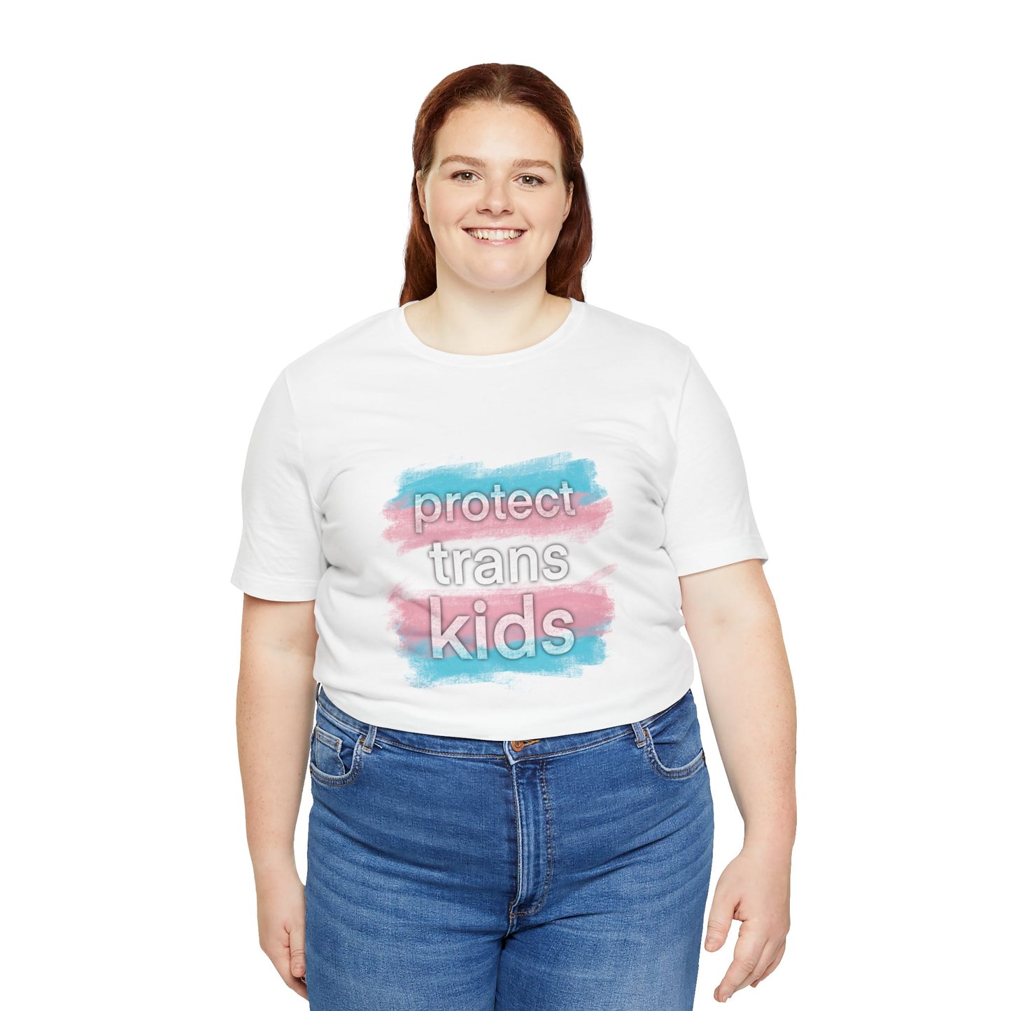 Protect Trans Kids - Trans Rights, Straight-fit T-Shirt