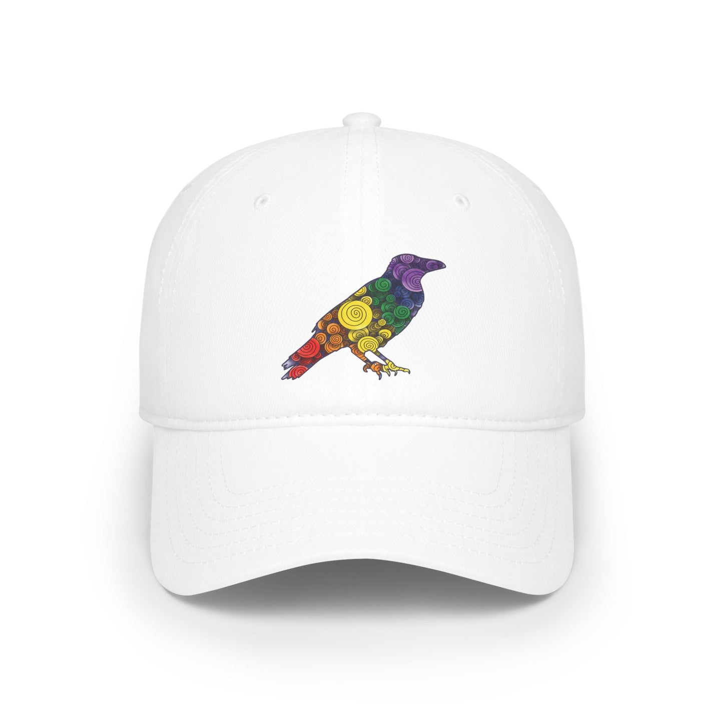 Spiral Crow - Classic Pride Colours, Low Profile Baseball Cap