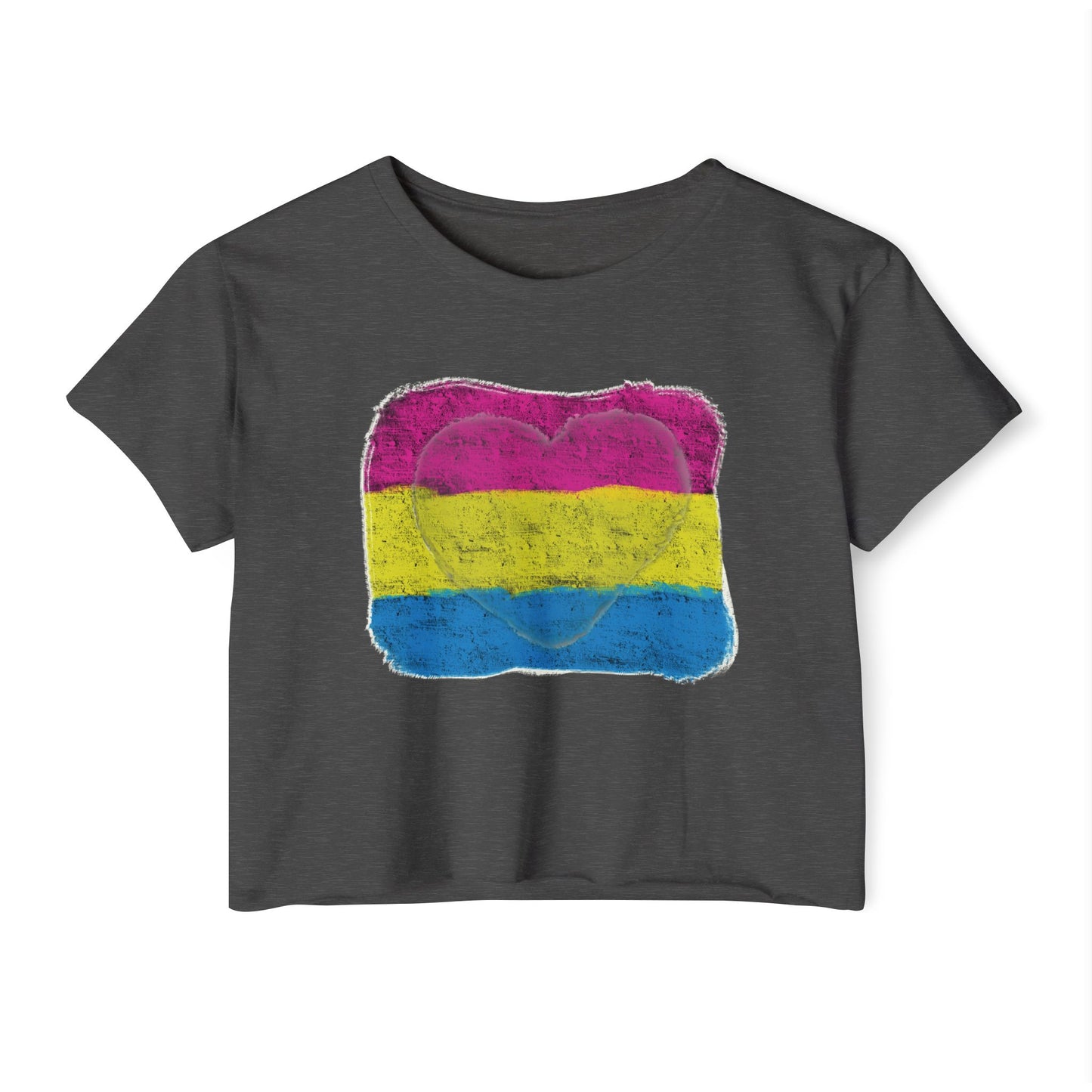 Heart - Pan Pride, Crop Top