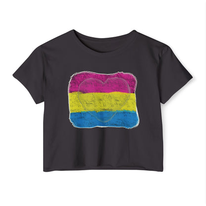 Heart - Pan Pride, Crop Top