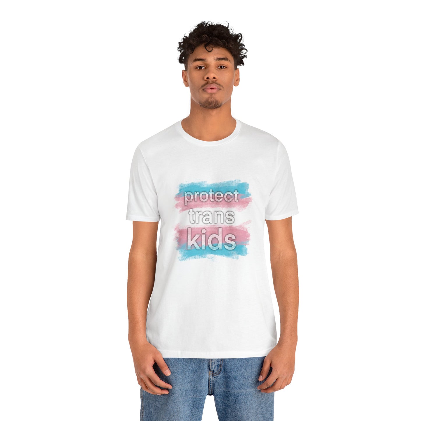 Protect Trans Kids - Trans Rights, Straight-fit T-Shirt