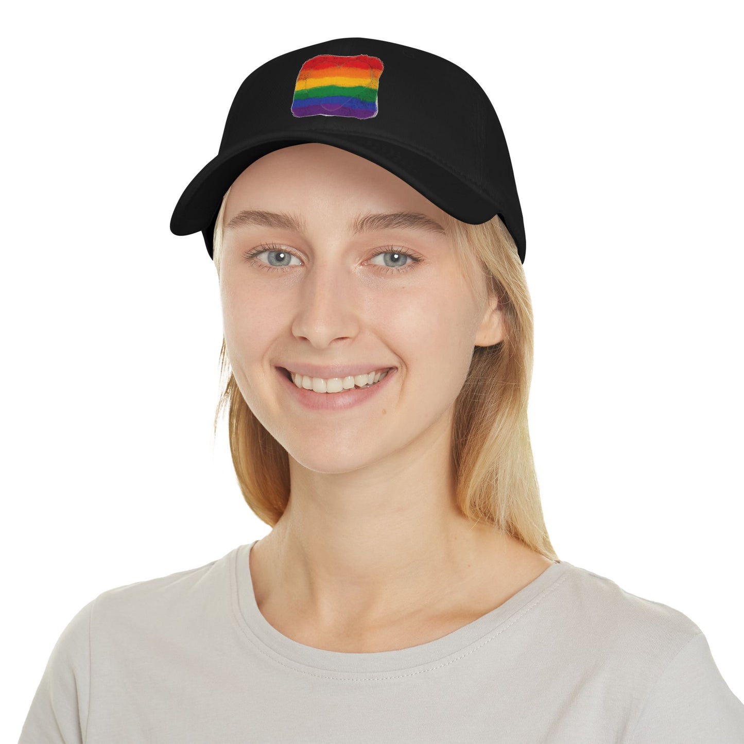 Pride Heart - Classic Pride Colours, Low Profile Baseball Cap