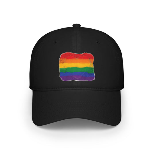 Pride Heart - Classic Pride Colours, Low Profile Baseball Cap