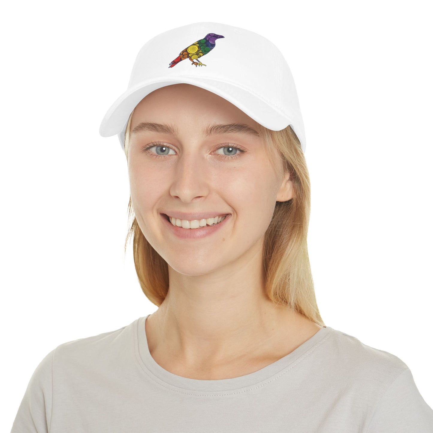 Spiral Crow - Classic Pride Colours, Low Profile Baseball Cap